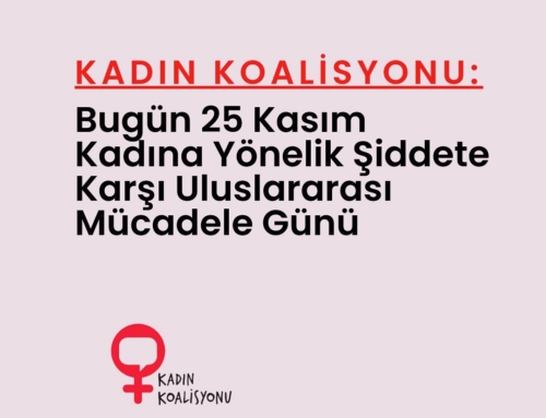 25 Kasım Kadına Yönelik Şiddete Karşı Uluslararası Mücadele Günü